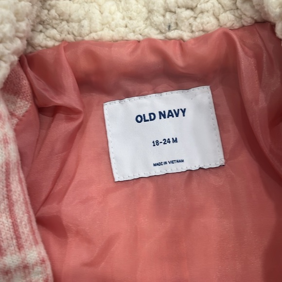 Baby Pink Plaid Shacket/ Pea Coat - Picture 3 of 5